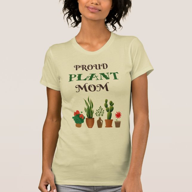 Camiseta Camisa-mãe de uma planta bonita - Presente para am (Frente)
