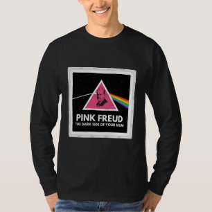 Camiseta camisa-manga comprida e cheia rosa