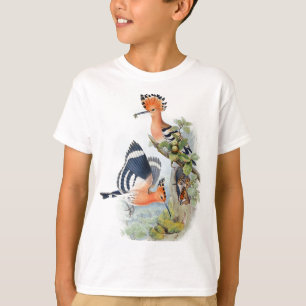 Camiseta Camisa-miúdos-de-pássaros-brancos-abafados