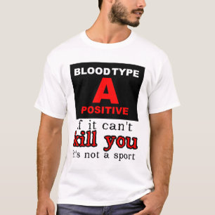 Camiseta Camisa-Motocross-diafragma - Sangue Tipo A Positiv