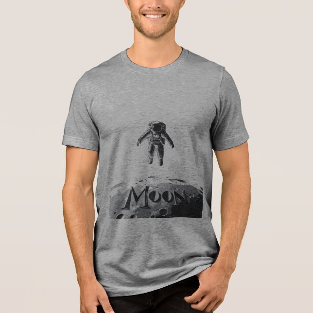Camiseta Camisa-múon astronauta (Frente)