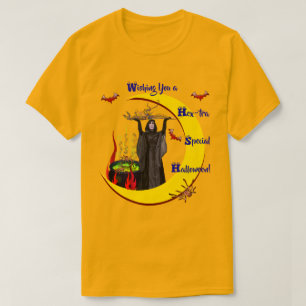 Camiseta Camisa-ouro (Unisex) de Halloween