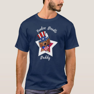 Camiseta Camisa-Pai KiniArt Red Yankee Doodle