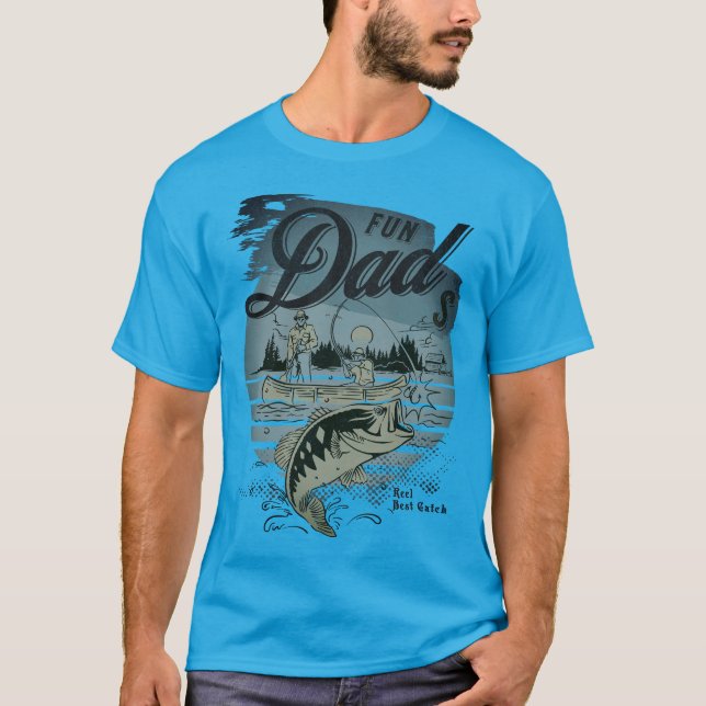 Camiseta Camisa-pai "Pais divertidos, melhor pego" (Frente)