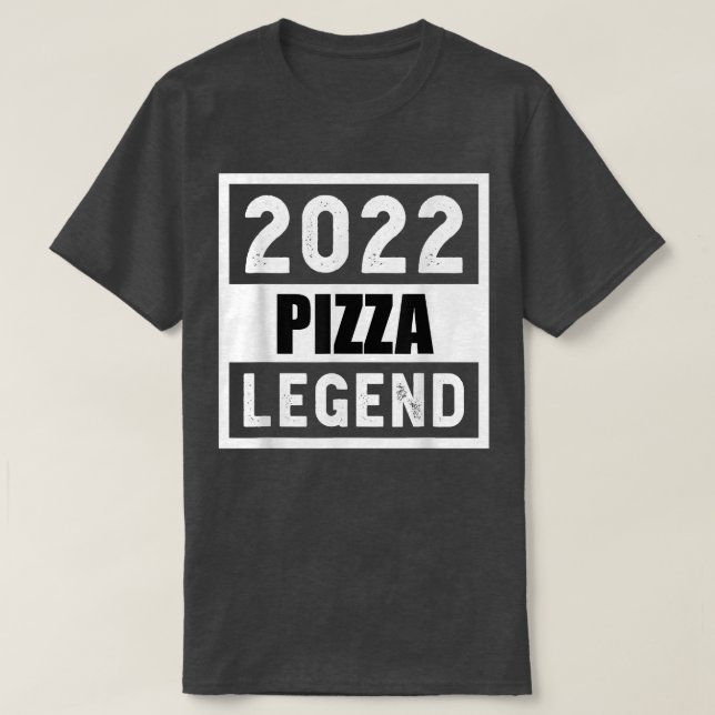 Camiseta Camisa-Presente de Legenda de Pizza 2022 (Frente do Design)
