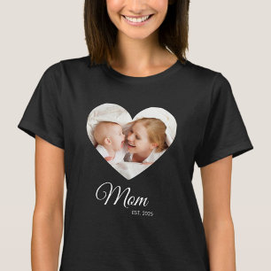 Camiseta *Camisa Presente do Dia das Mães com Foto da Mãe E