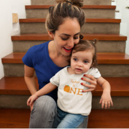 Camiseta Camisa-primeiro aniversario de abóbora