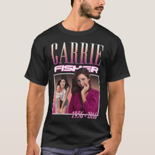 Camiseta Camisa-Retro-Carrie-Fisher
