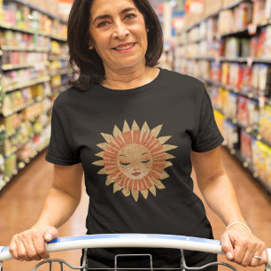 Camiseta Camisa-sol celestial, camisa-sol Boho para mulhere