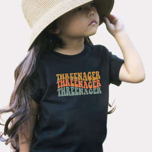 Camiseta Camisa-T-aniversário de 3 anos com Engraçado Retro