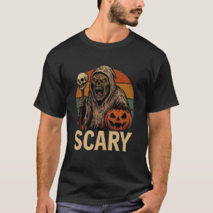 Camiseta Camisa-T Assustadora do Halloween