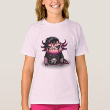 Camisa-T Axolotl de gótico para crianças