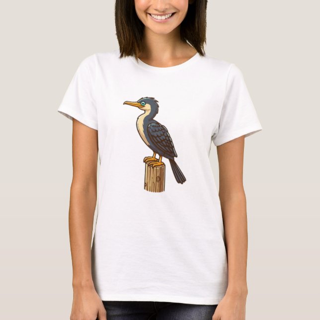 Camiseta Camisa-T básica de aves corvos (Frente)