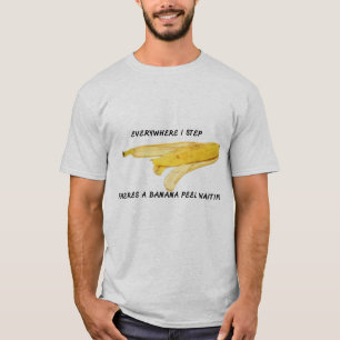 Camiseta Camisa-T básica de homem de banana