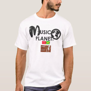 Camiseta Camisa-T básica de homem do MSIC PLANET
