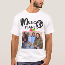 Camiseta Camisa-T básica de homem do MSIC PLANET