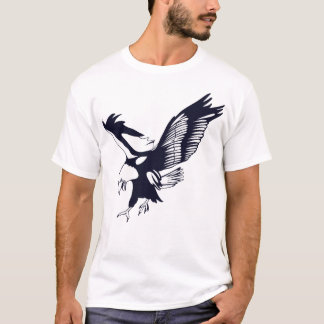 Camiseta Camisa-T básica de homens-águia caçando