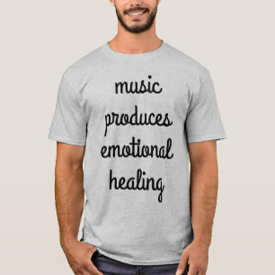 Camiseta Camisa-T básica de homens cicatrizantes emocionais