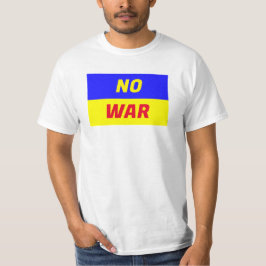 Camiseta Camisa-T básica de sem guerra masculino