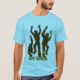Camiseta Camisa-T Básica Masculina Grave