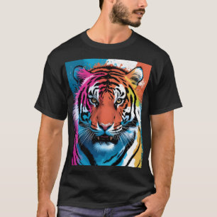 Camiseta Camisa-T-Bella+Canvas de Tiger Art Men