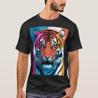 Camiseta Camisa-T-Bella+Canvas de Tiger Art Men