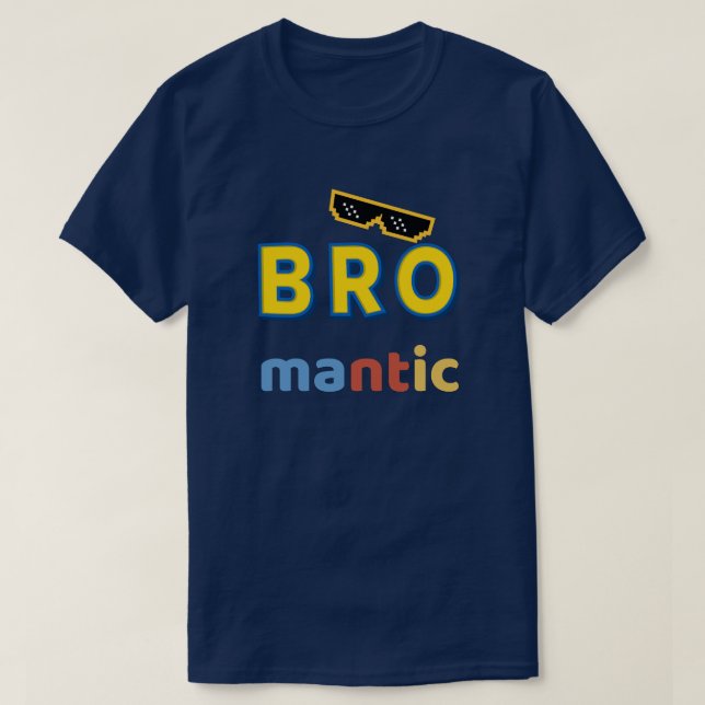 Camiseta Camisa-T "Bro-manta" Engraçada de Homens (Frente do Design)