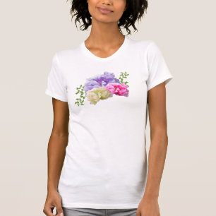 Camiseta Camisa-T Buquê Floral Brilhante