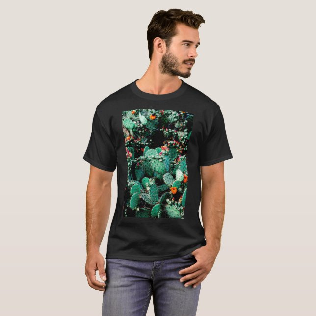 Camiseta Camisa-T-Cactus Masculina (Frente Completa)