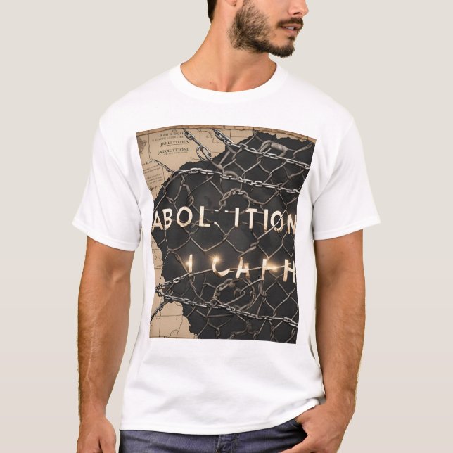 Camiseta Camisa-T "Caminho de Abolição" - Quebre as Cadeias (Frente)