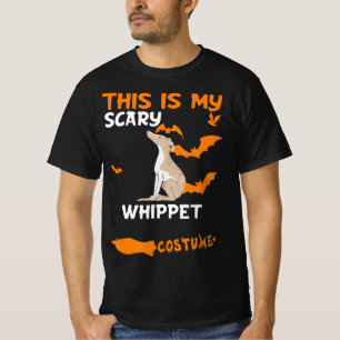 Camiseta Camisa-T-Cão Assustador de Whippet Halloween