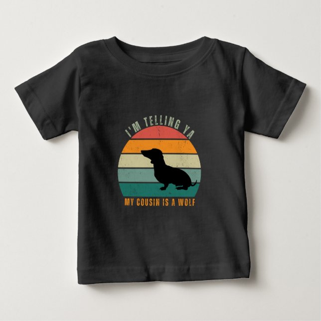 Camiseta Camisa-T-Cão-Dachshund (Frente)