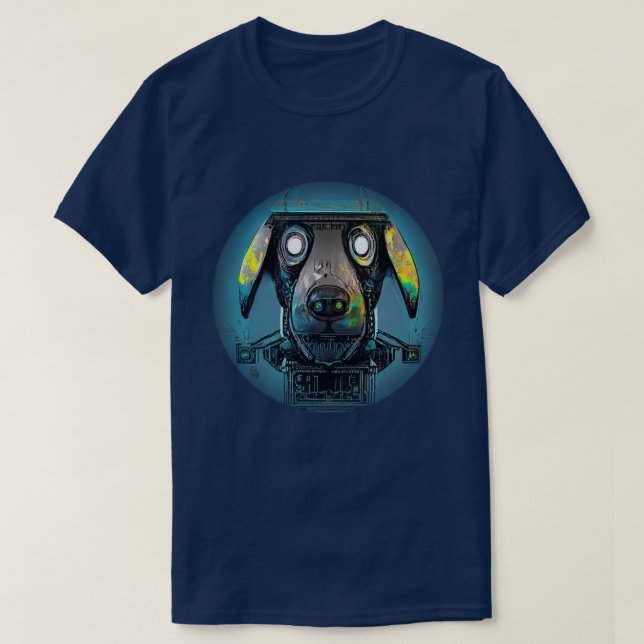 Camiseta Camisa-T-Cão-Drone (Frente do Design)