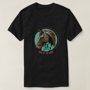 Camiseta Camisa-T "Cavalo" Zodiaca Chinesa