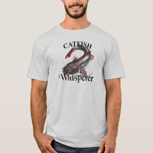 Camiseta Camisa-T Clara De Sussurro De Peixe-Gato