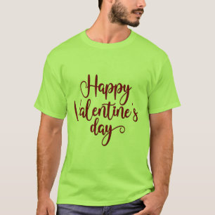 Camiseta Camisa-T Clássica de Felizes dias de os namorados