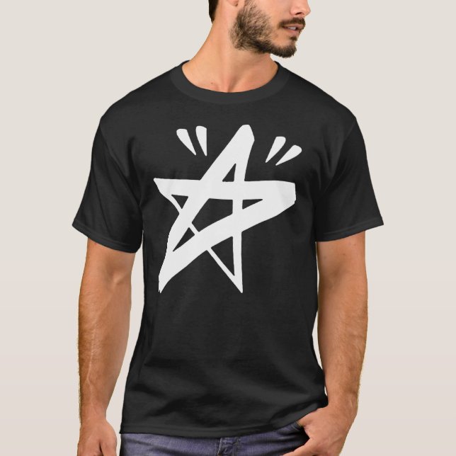 Camiseta Camisa-T clássica de skate CITY STARS (Frente)