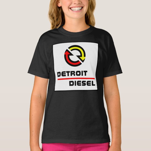 Camiseta Camisa-T Clássica Detroit Diesel (Frente)