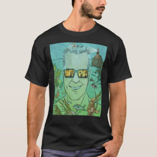Camiseta Camisa-T clássica Dourada de Huell Howser Californ