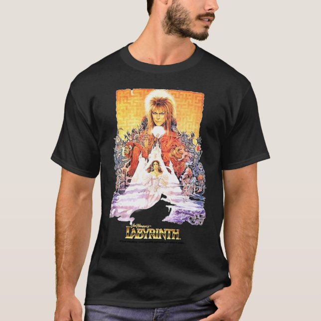 Camiseta Camisa-T Clássica Labirinto (Frente)
