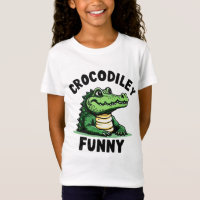 Camisa-T-Crocodilo-Acessível - Crocodilo Engraçado