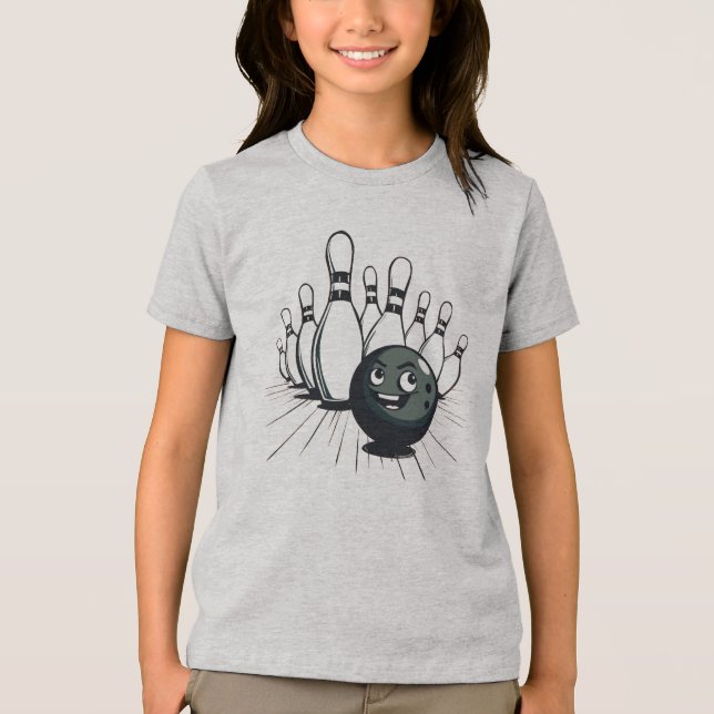 Camiseta Camisa-T da Boliche retrorreflectora - Greve da vi (Frente)