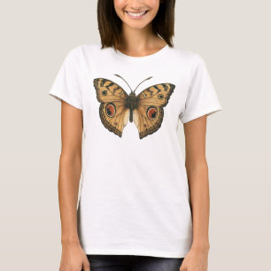 Camiseta Camisa-T da Borboleta Pansy Peacock