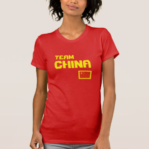 Camiseta Camisa-T da China Equipe