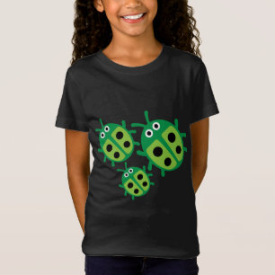 Camiseta Camisa-T da família de pássaros-brancos