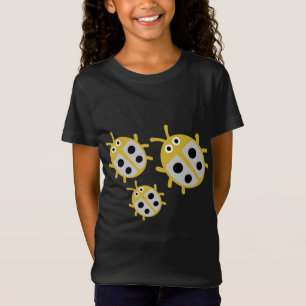 Camiseta Camisa-T da família de pássaros-brancos