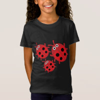Camisa-T da família de pássaros-brancos