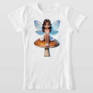 Camiseta Camisa-T da Fantasy Fairy Girl