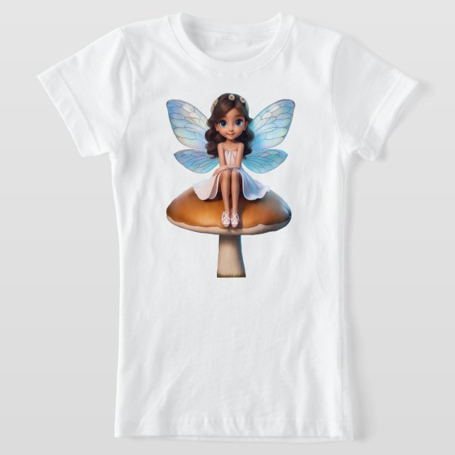 Camiseta Camisa-T da Fantasy Fairy Girl (Postura )