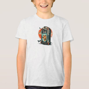Camiseta Camisa-T da Jukebox de Halloween Retro